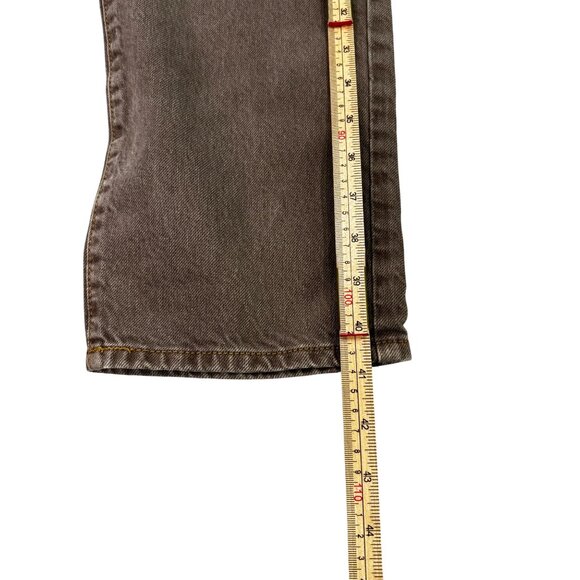 PacSun Brown Wide-Leg Denim Jeans Unisex - Picture 8 of 12